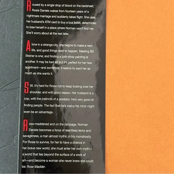 Rose Madder by Stephen King (1st Edition) | Fiction, Horror | Hardcover Book - Picture 3 of 10